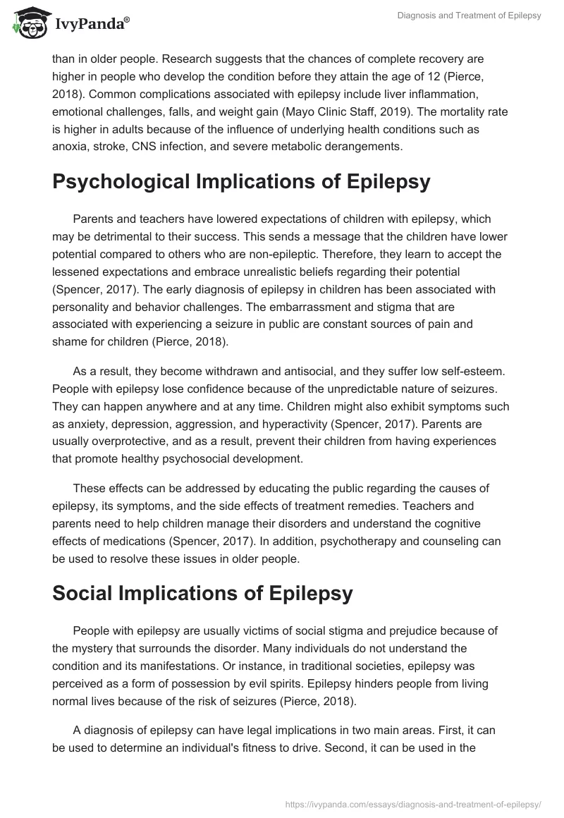 Diagnosis and Treatment of Epilepsy. Page 4