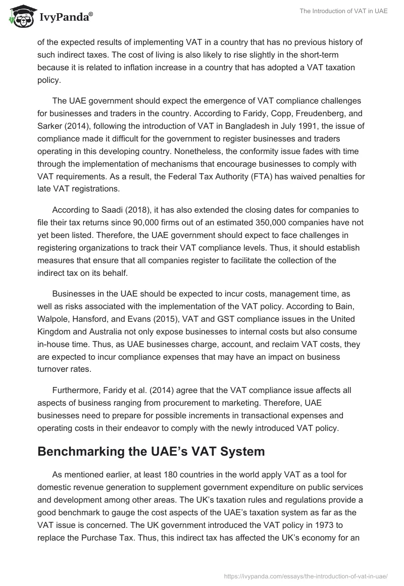 The Introduction of VAT in UAE. Page 5