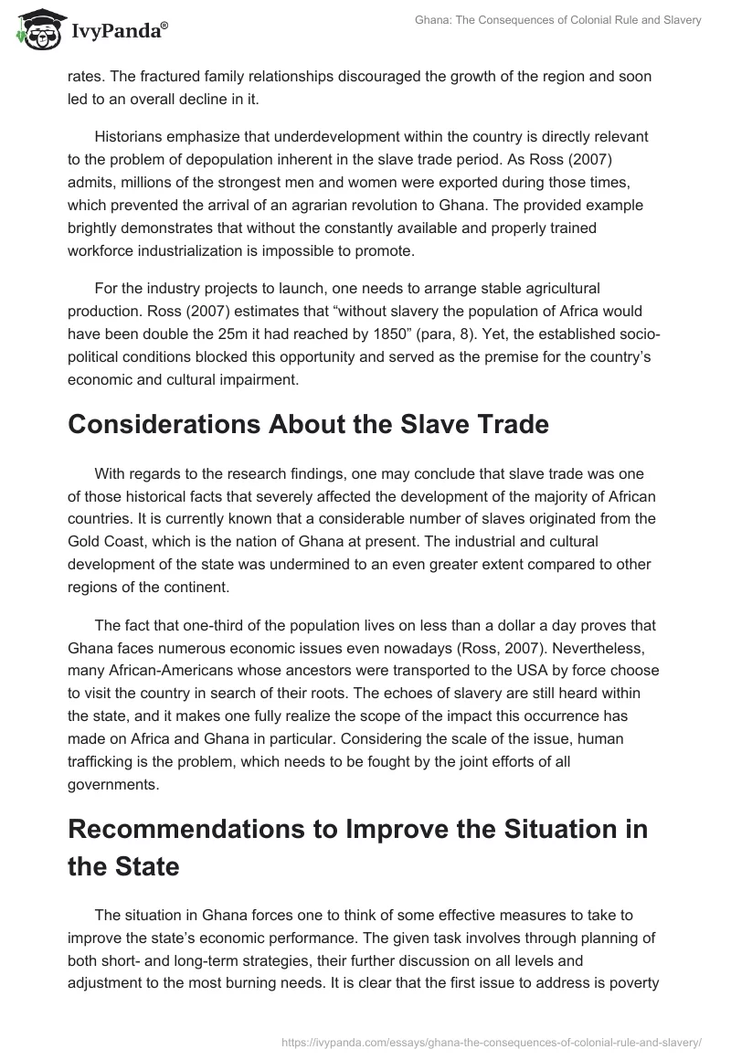 Ghana: The Consequences of Colonial Rule and Slavery. Page 2