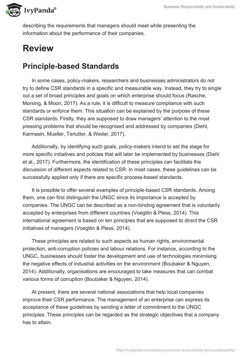 Business Responsibility and Sustainability. Page 2