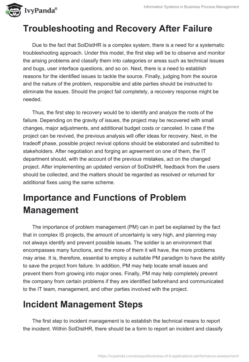 Information Systems in Business Process Management. Page 4