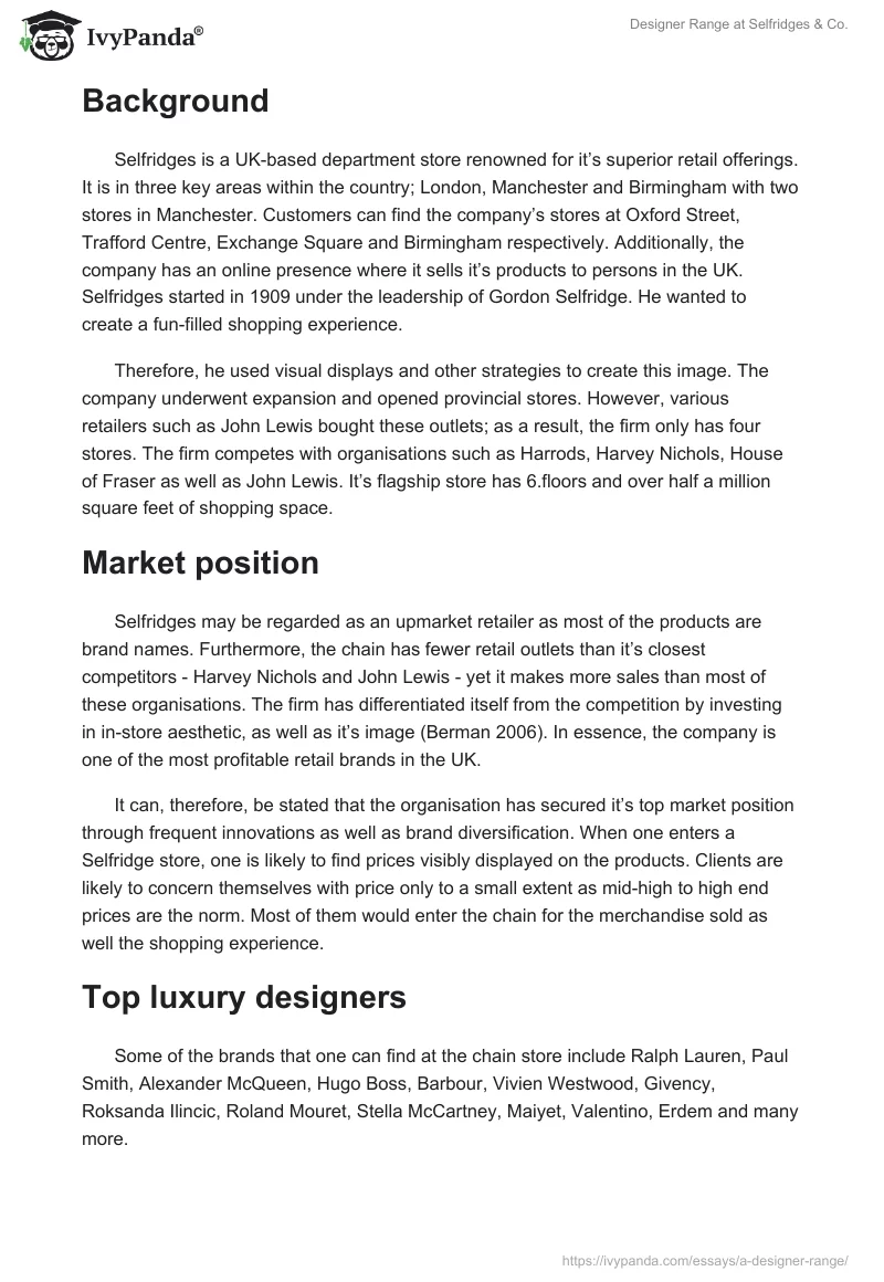 Designer Range at Selfridges & Co.. Page 4