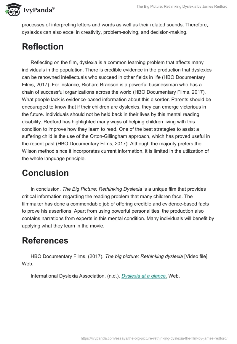 "The Big Picture: Rethinking Dyslexia" by James Redford. Page 2