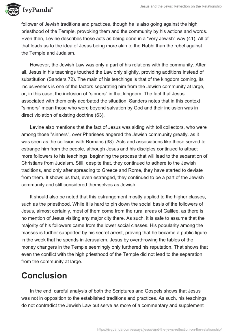 Jesus and the Jews: Reflection on the Relationship. Page 2