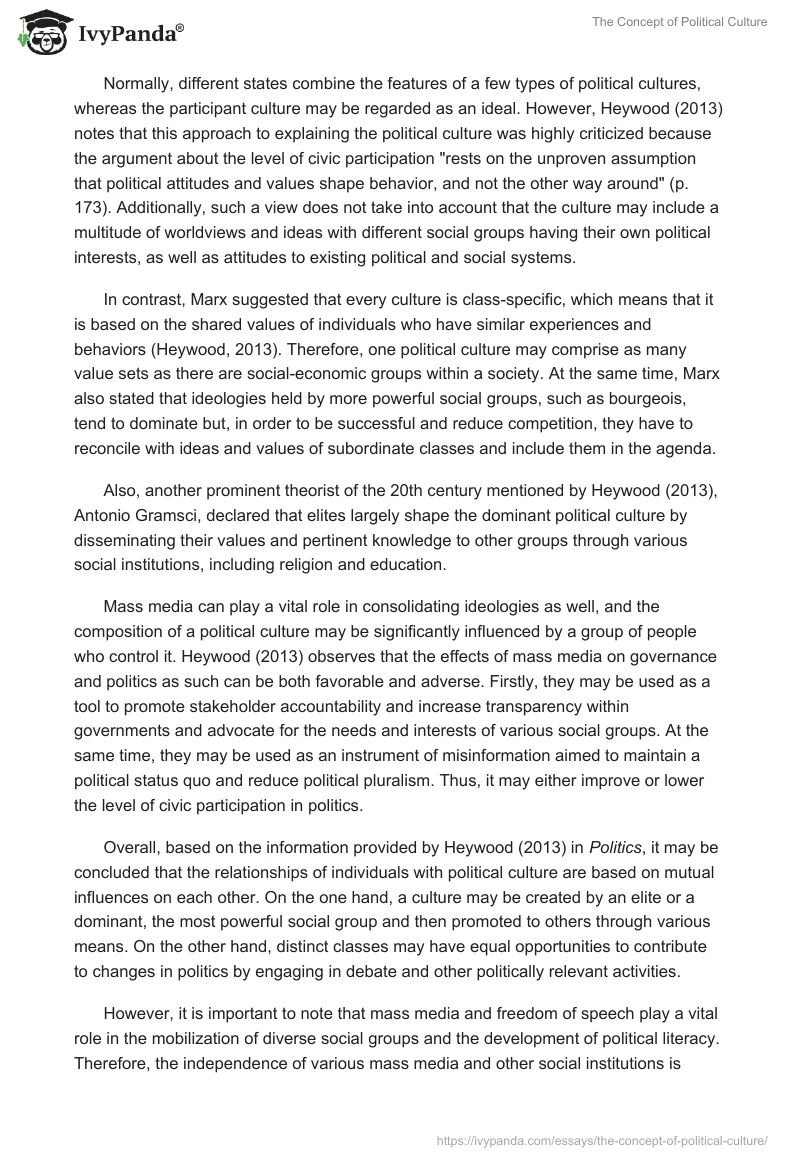 The Concept of Political Culture. Page 2