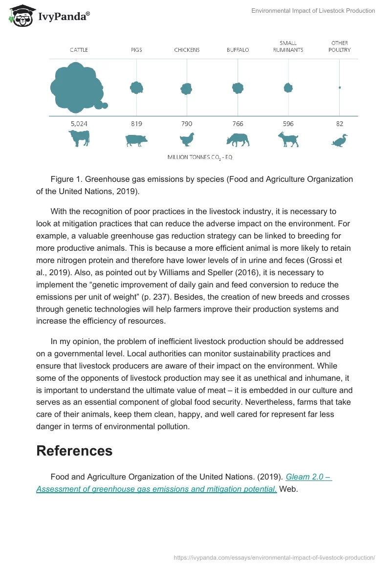 Environmental Impact of Livestock Production. Page 2