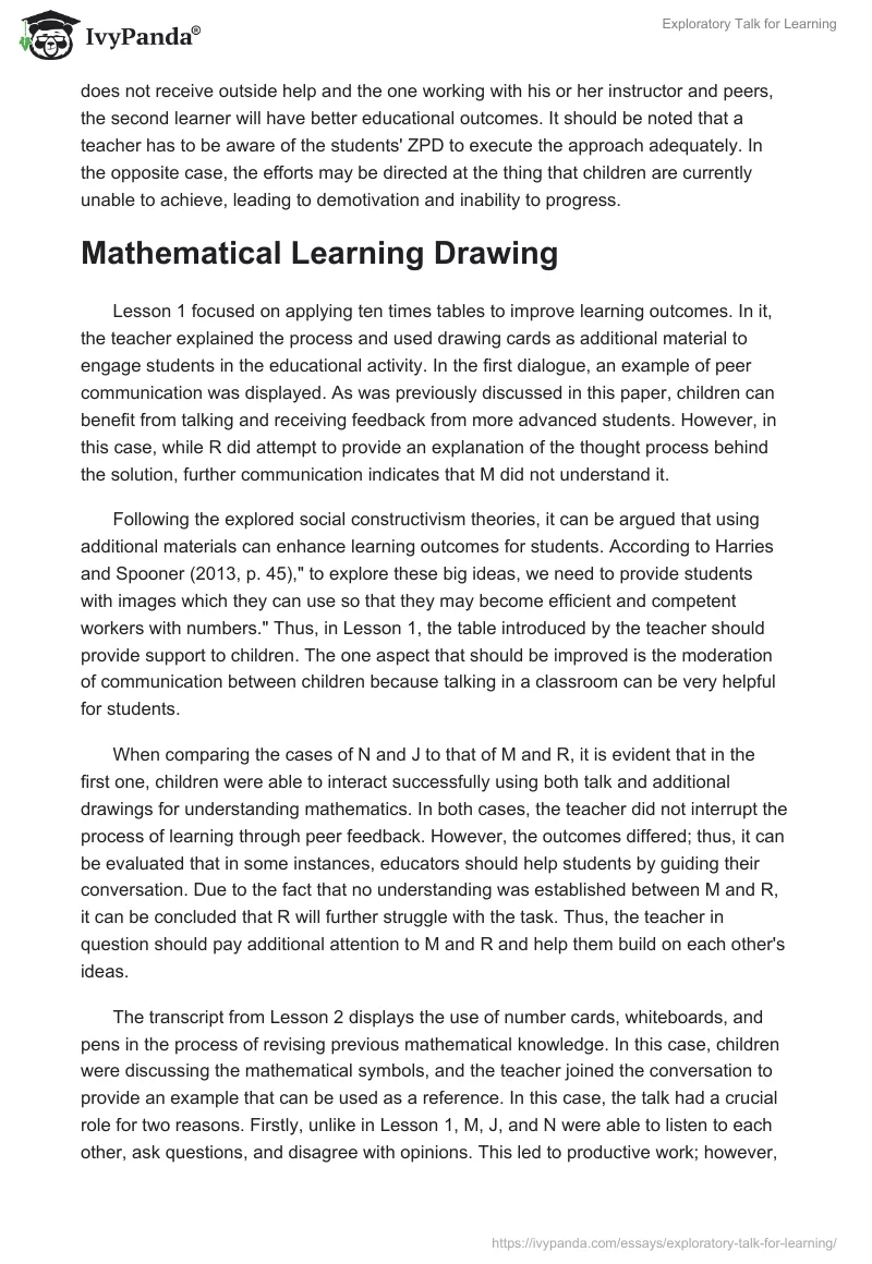 Exploratory Talk for Learning. Page 5