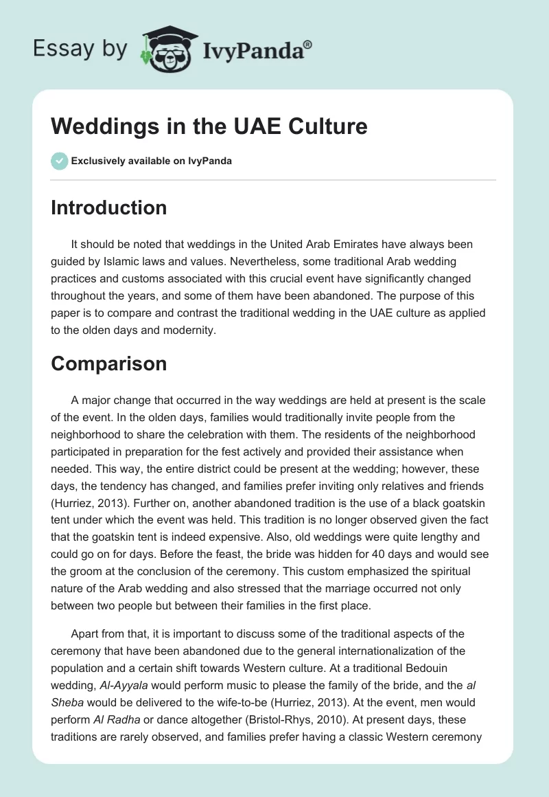 Weddings in the UAE Culture. Page 1