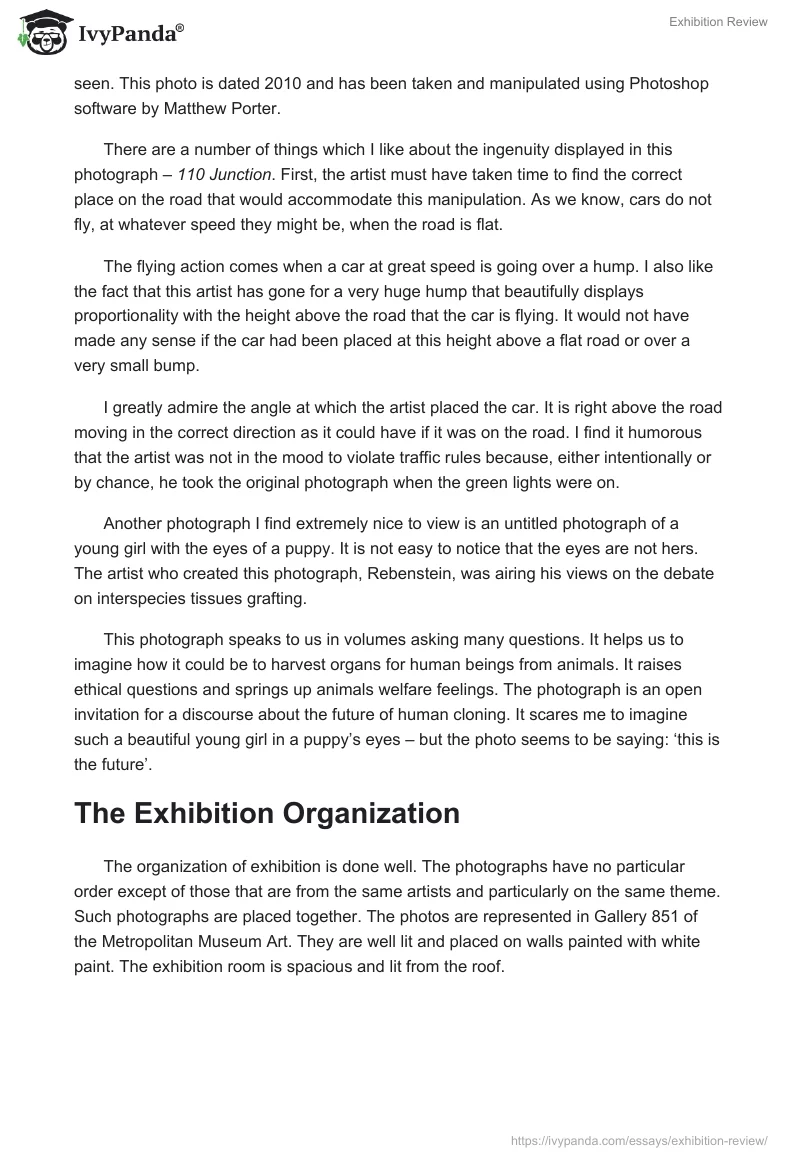 Exhibition Review. Page 2