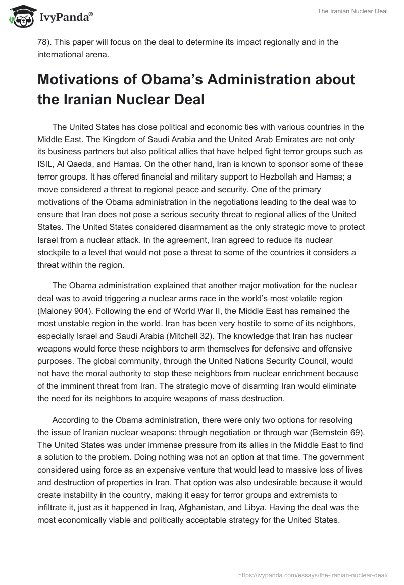 The Iranian Nuclear Deal. Page 2