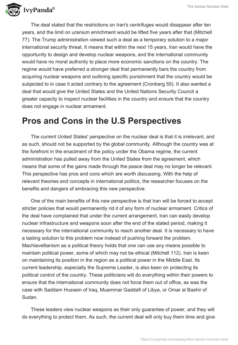 The Iranian Nuclear Deal. Page 4