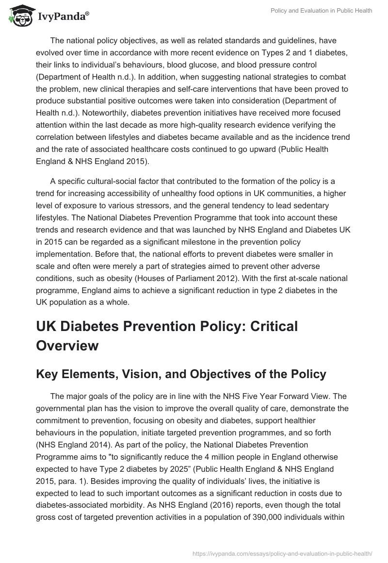 Policy and Evaluation in Public Health. Page 3