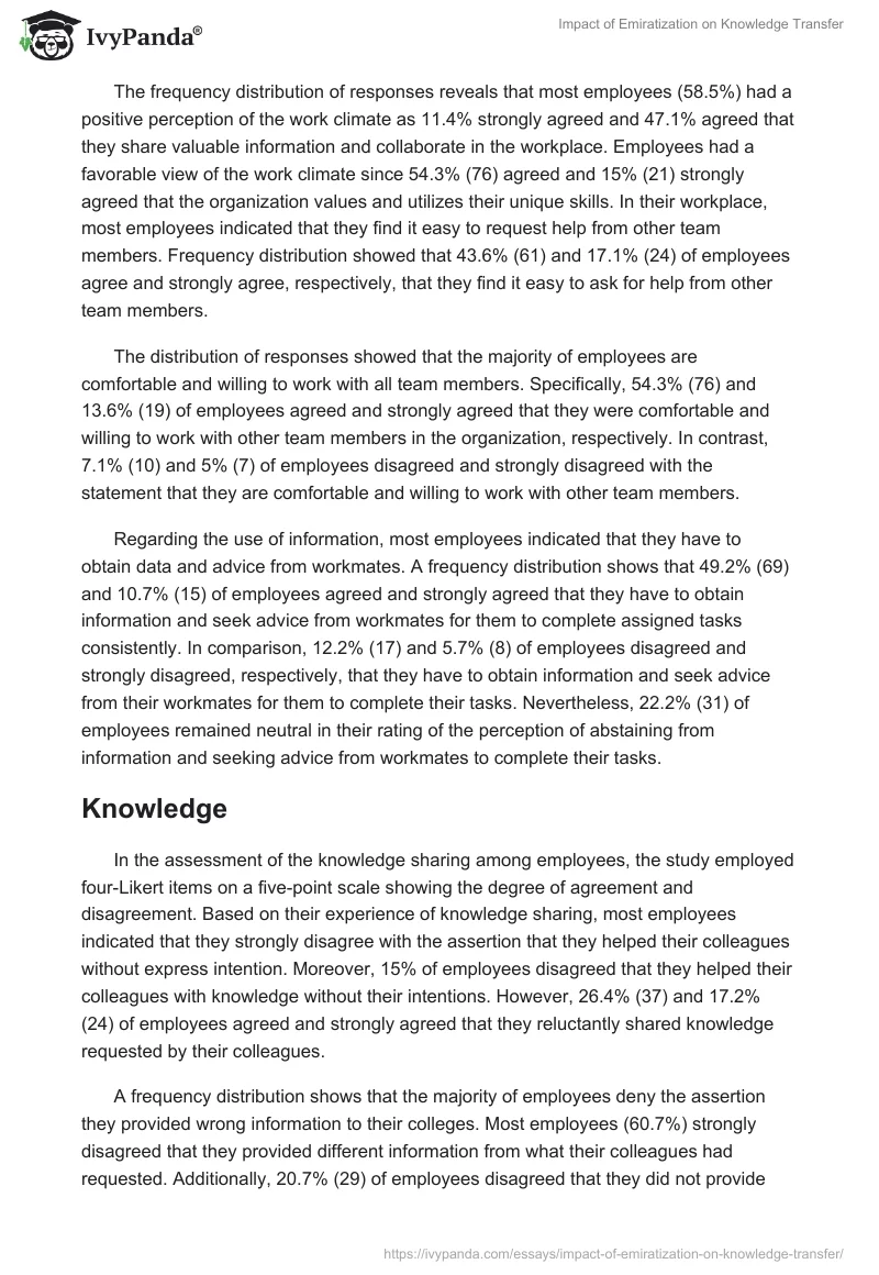 Impact of Emiratization on Knowledge Transfer. Page 3