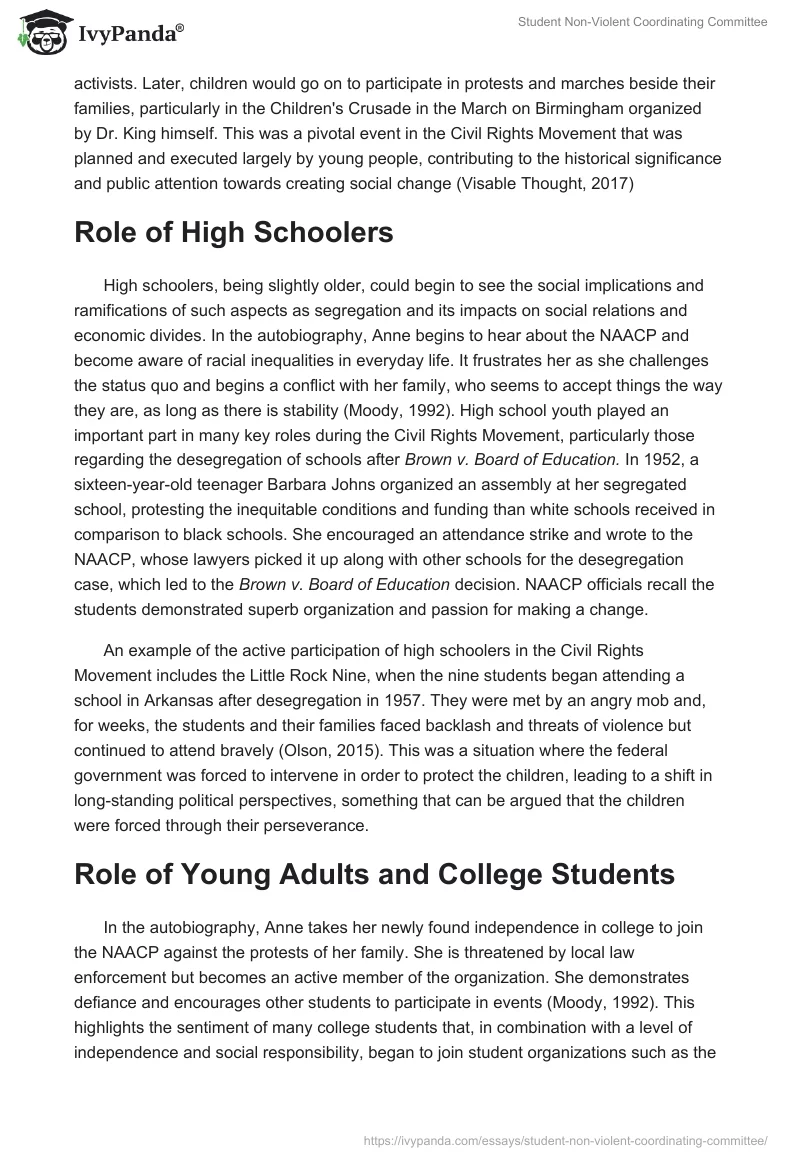 Student Non-Violent Coordinating Committee. Page 2
