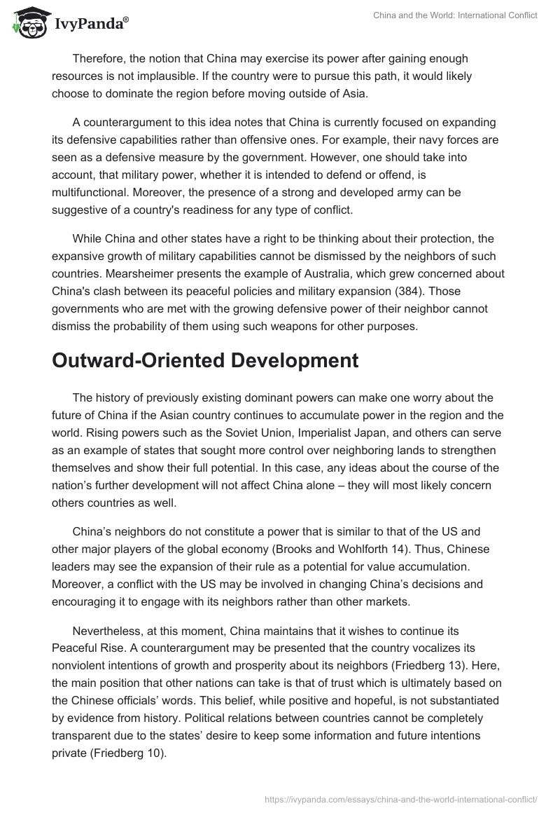 China and the World: International Conflict. Page 2