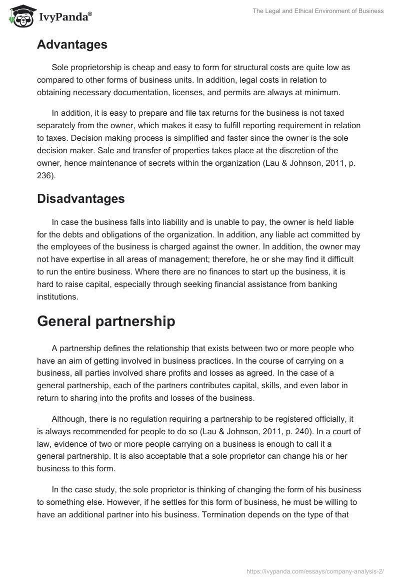The Legal and Ethical Environment of Business. Page 2