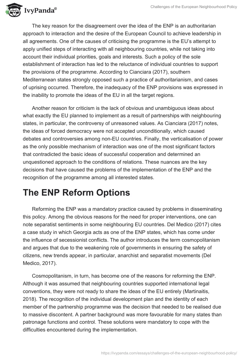 Challenges of the European Neighbourhood Policy. Page 3