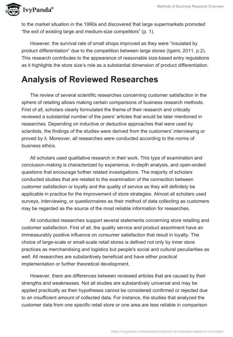 Methods of Business Research Overview. Page 5
