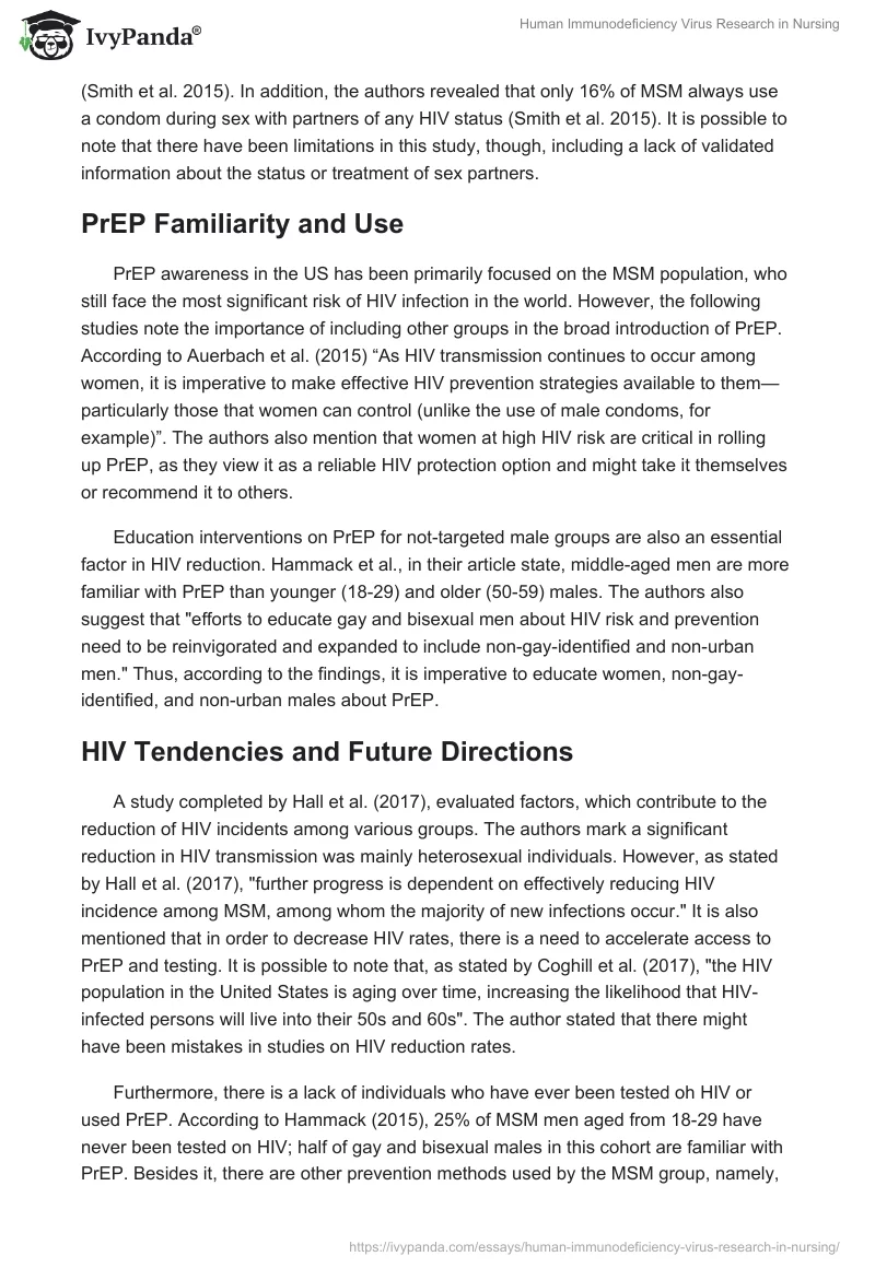 Human Immunodeficiency Virus Research in Nursing. Page 3