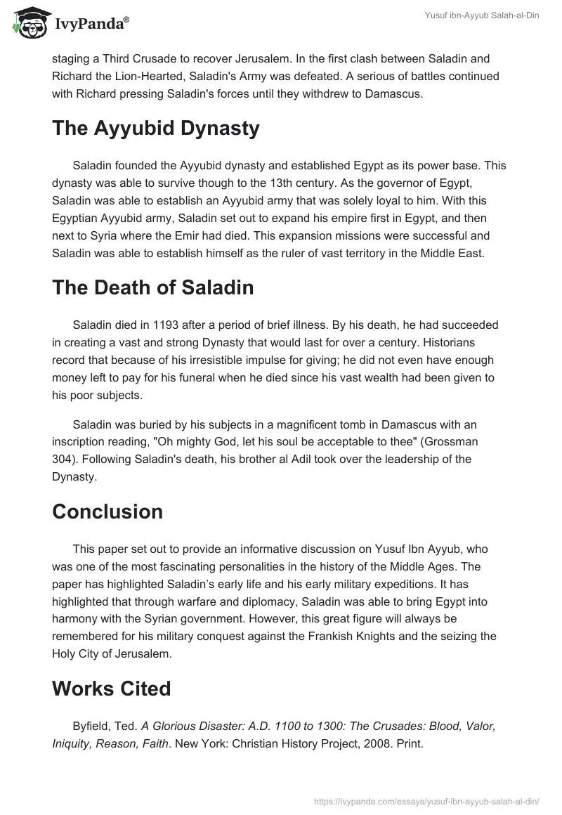 Yusuf ibn-Ayyub Salah-al-Din. Page 4