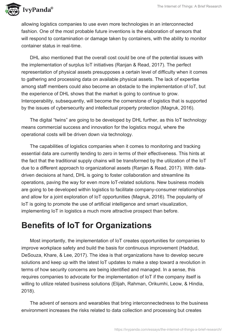 The Internet of Things: A Brief Research. Page 2