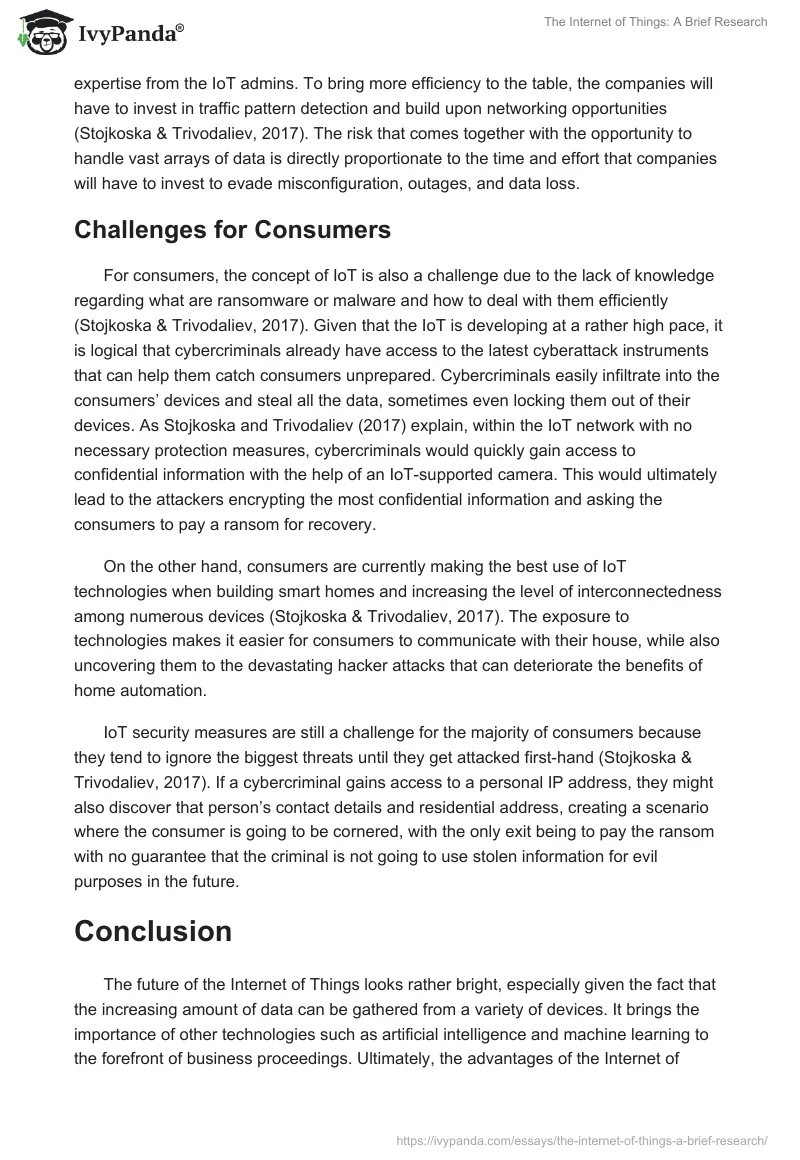 The Internet of Things: A Brief Research. Page 5
