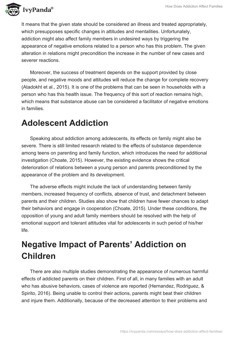 How Does Addiction Affect Families. Page 3