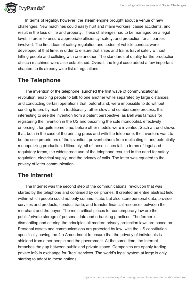 Technological Revolutions and Social Challenges. Page 3