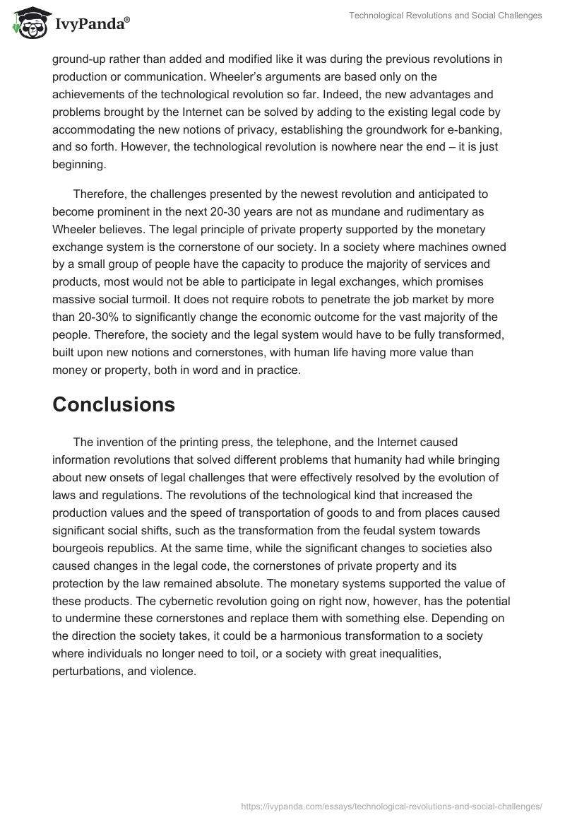Technological Revolutions and Social Challenges. Page 5