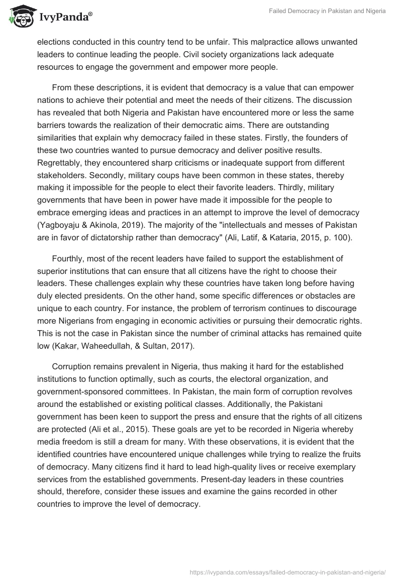 Failed Democracy in Pakistan and Nigeria. Page 3