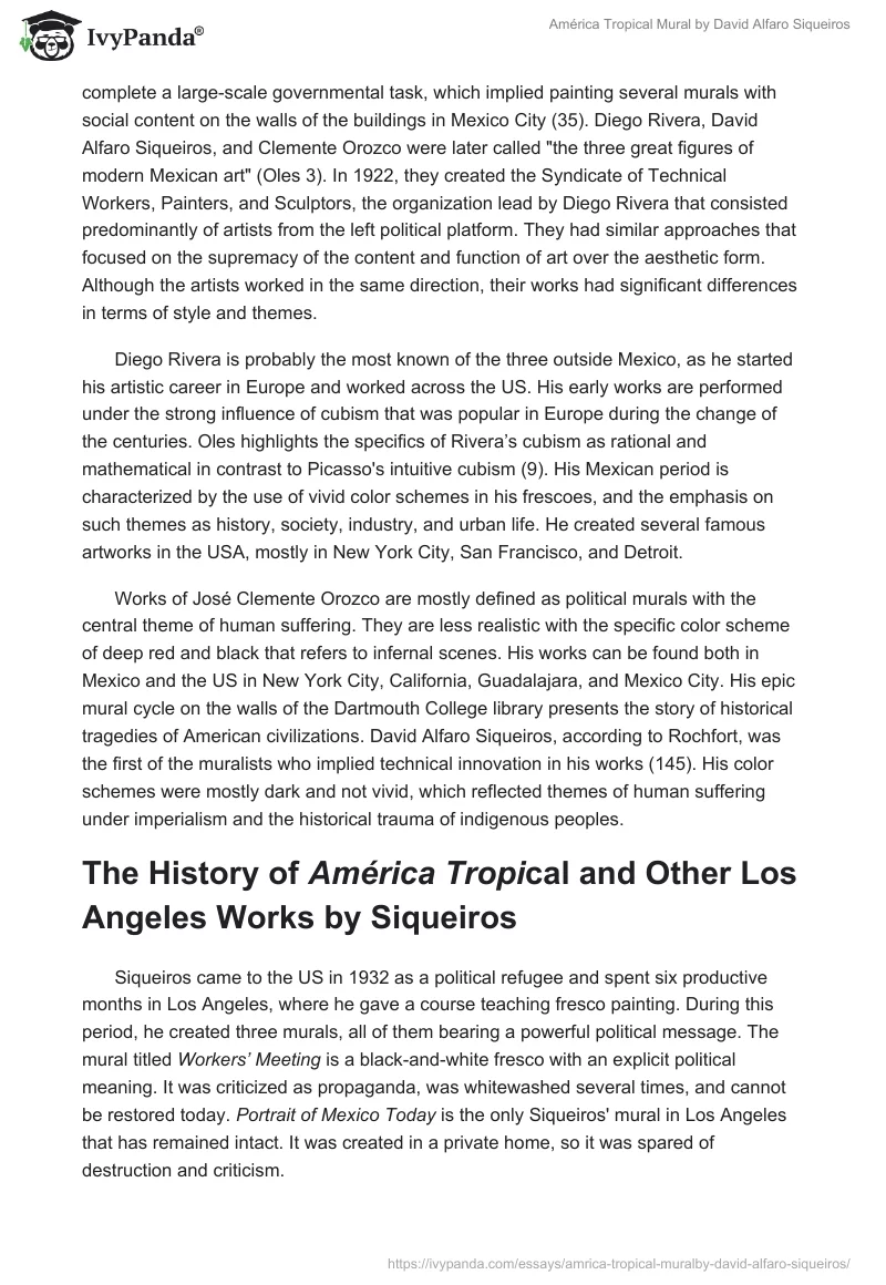 América Tropical Mural by David Alfaro Siqueiros. Page 2