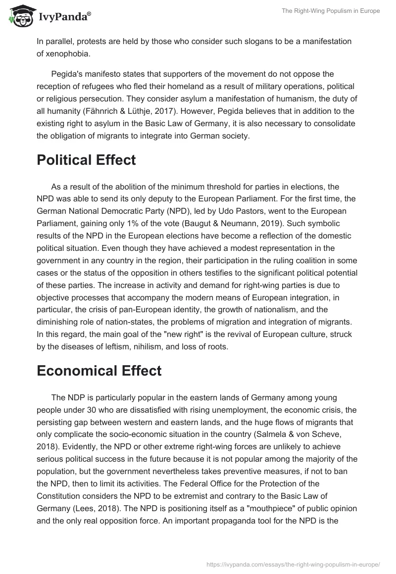 The Right-Wing Populism in Europe. Page 2