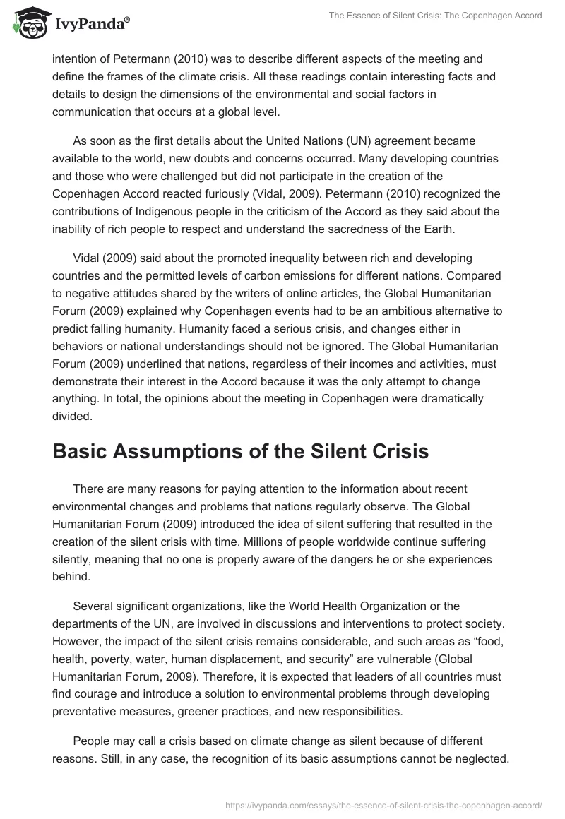 The Essence of Silent Crisis: The Copenhagen Accord. Page 2