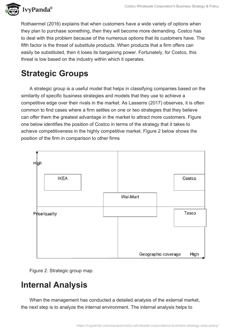 Costco Wholesale Corporation's Business Strategy & Policy. Page 4