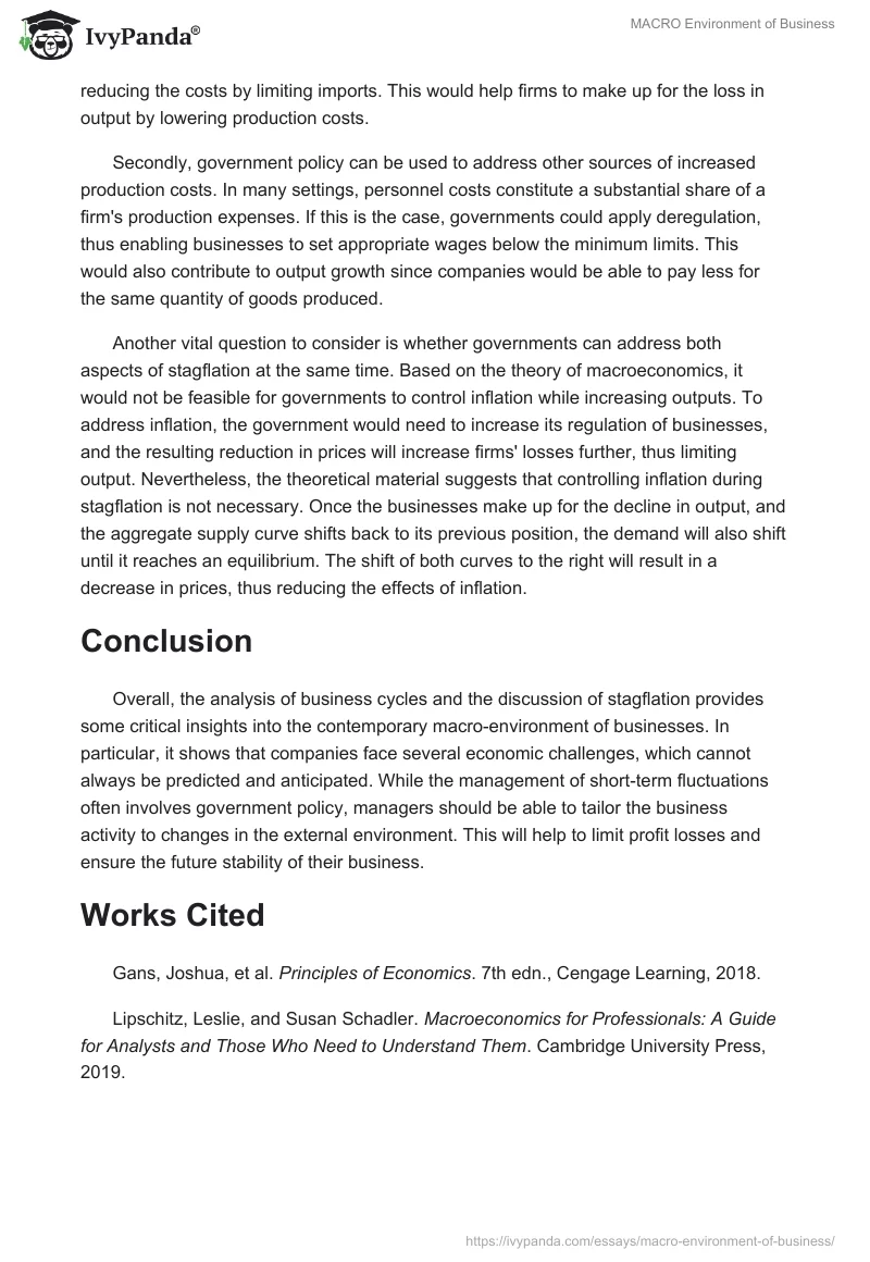 MACRO Environment of Business. Page 5