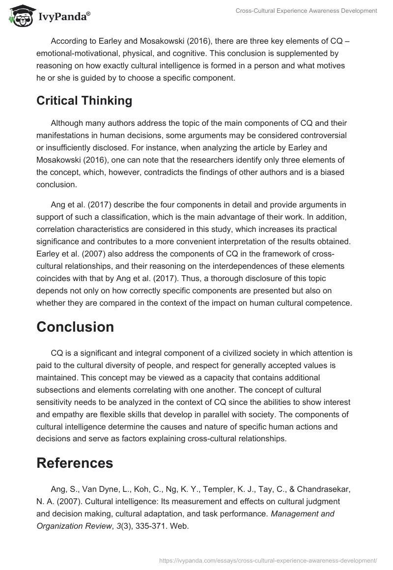 Cross-Cultural Experience Awareness Development. Page 4