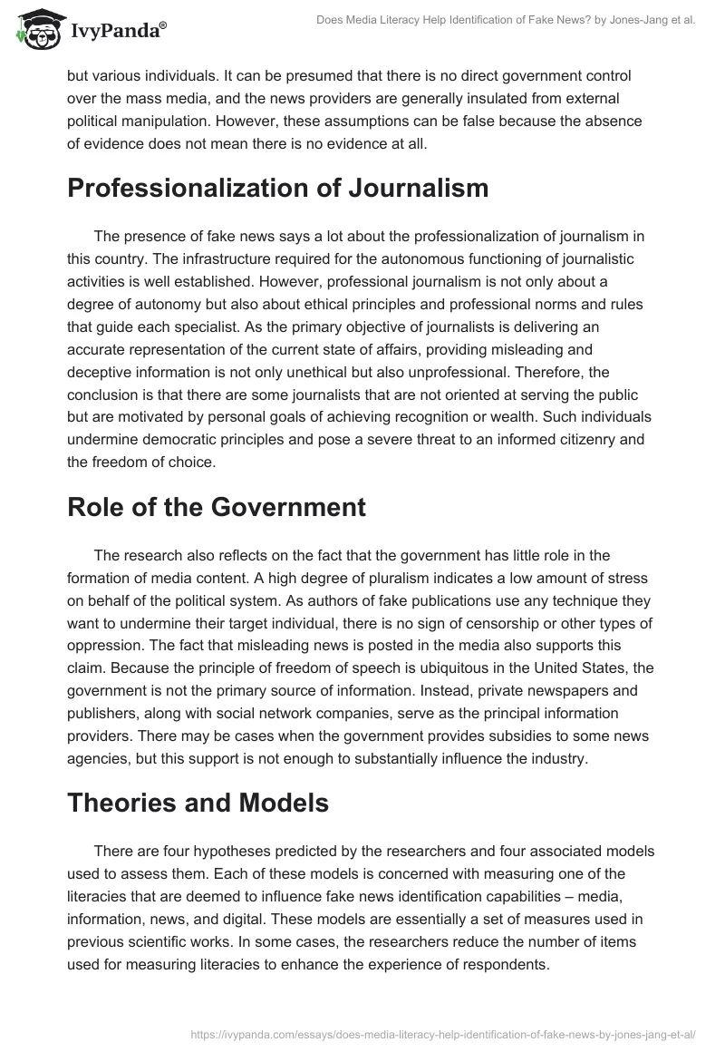 "Does Media Literacy Help Identification of Fake News?" by Jones-Jang et al.. Page 4