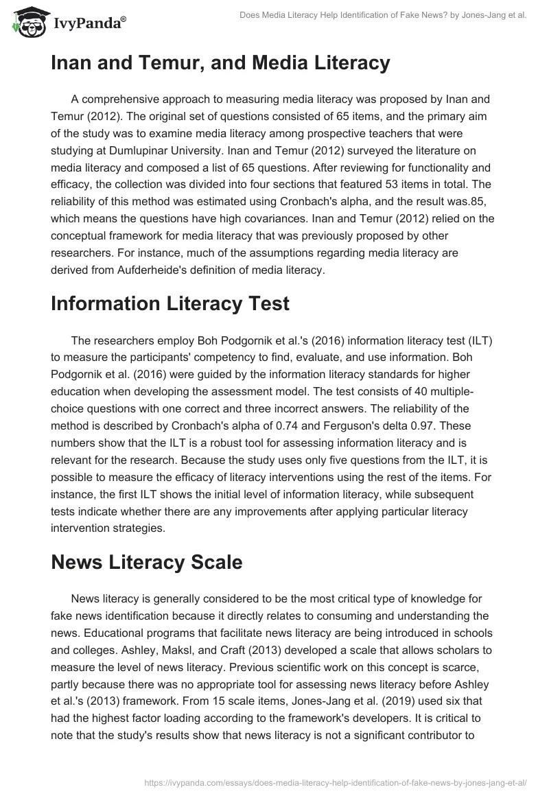 "Does Media Literacy Help Identification of Fake News?" by Jones-Jang et al.. Page 5