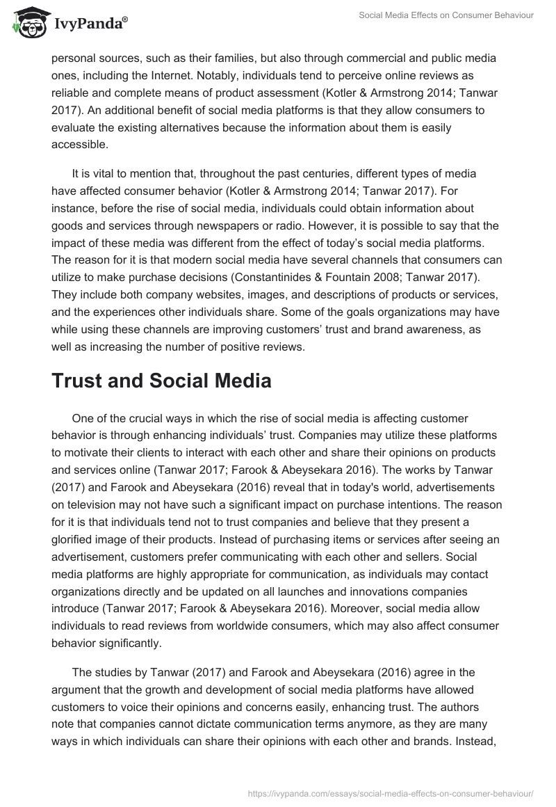 Social Media Effects on Consumer Behaviour. Page 2