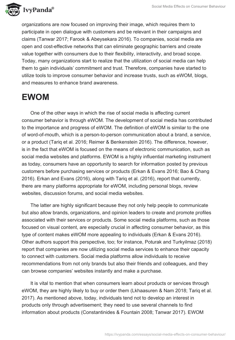 Social Media Effects on Consumer Behaviour. Page 3
