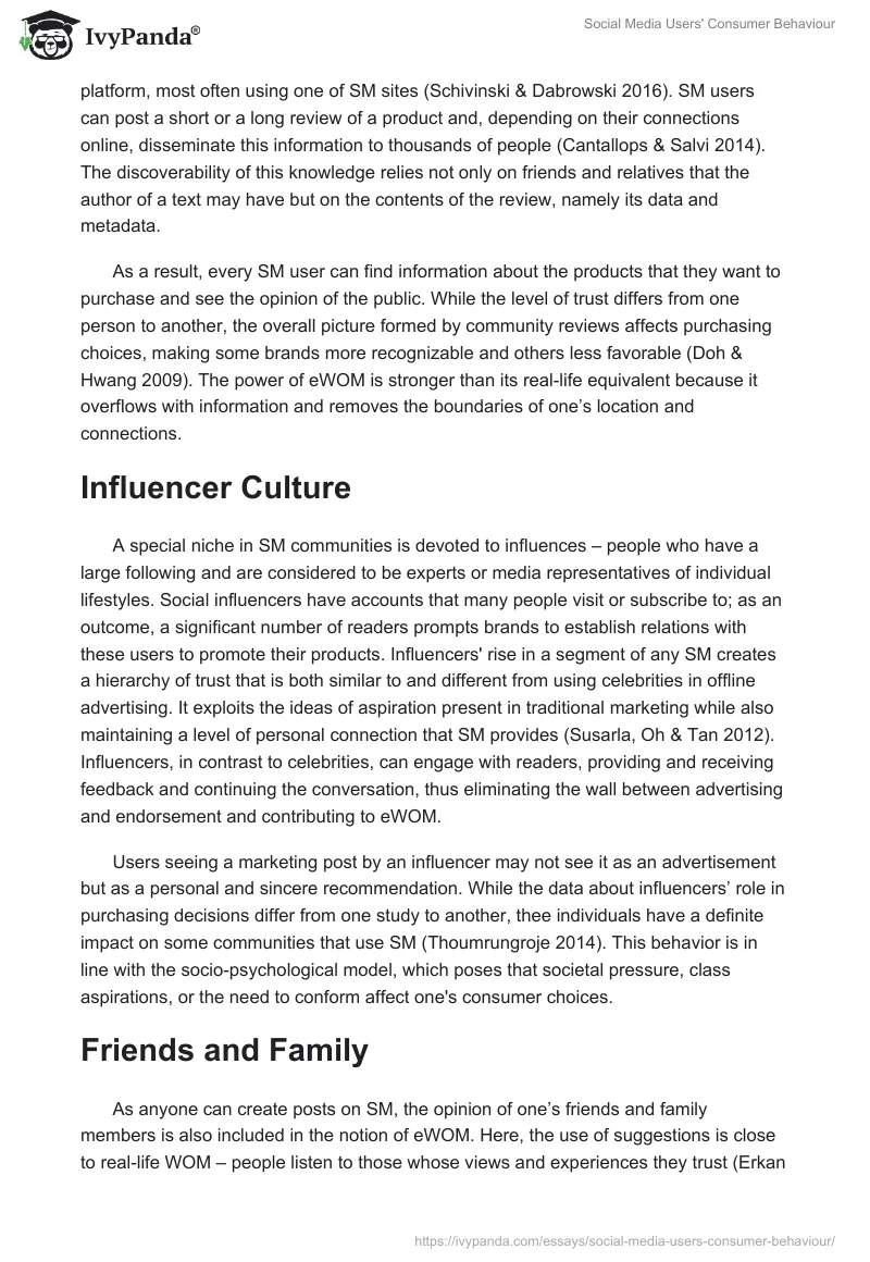 Social Media Users' Consumer Behaviour. Page 3