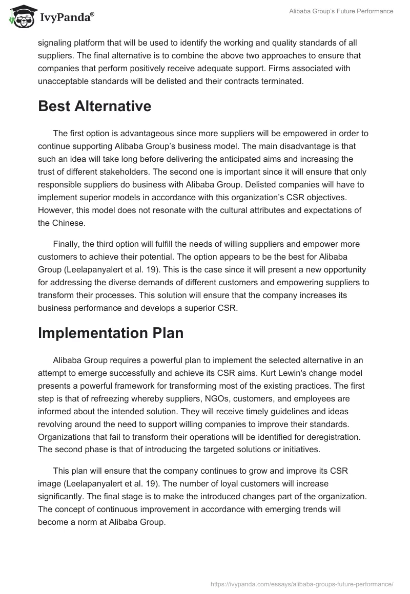 Alibaba Group’s Future Performance. Page 3