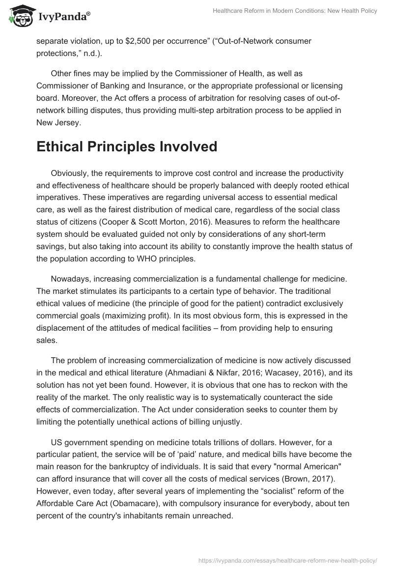 Healthcare Reform in Modern Conditions: New Health Policy. Page 2