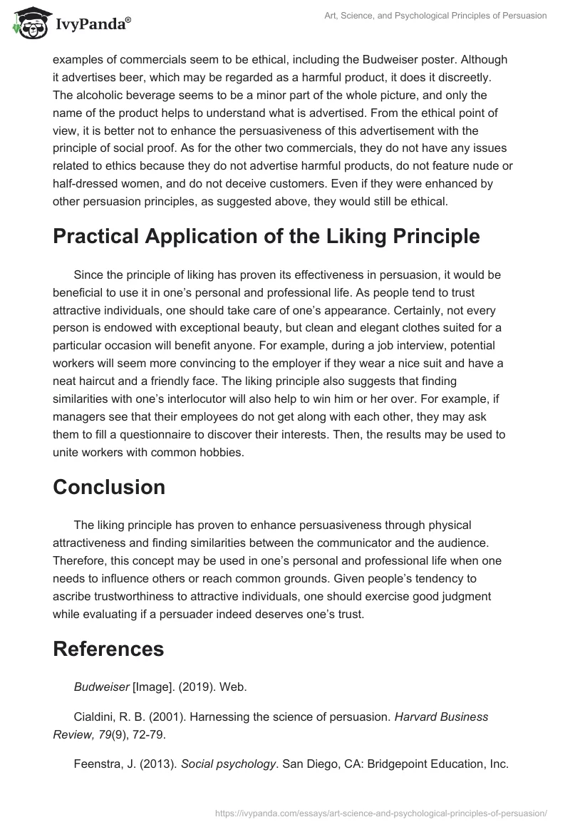 Art, Science, and Psychological Principles of Persuasion. Page 5