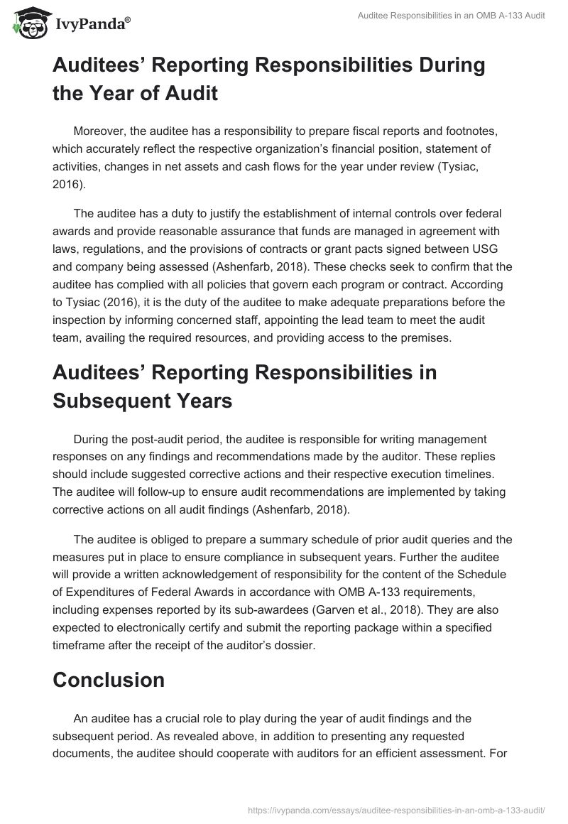 Auditee Responsibilities in an OMB A-133 Audit. Page 2