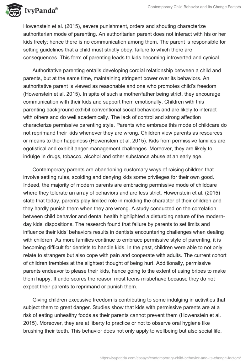Contemporary Child Behavior and Its Change Factors. Page 3