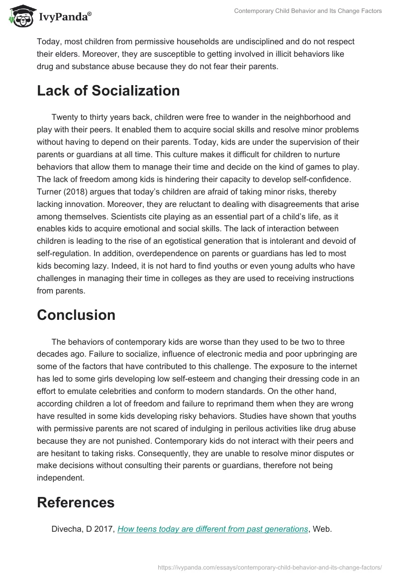 Contemporary Child Behavior and Its Change Factors. Page 4