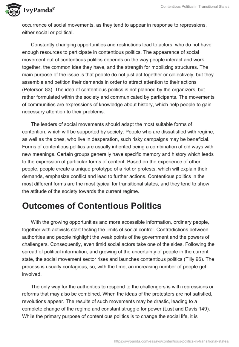 Contentious Politics in Transitional States. Page 3