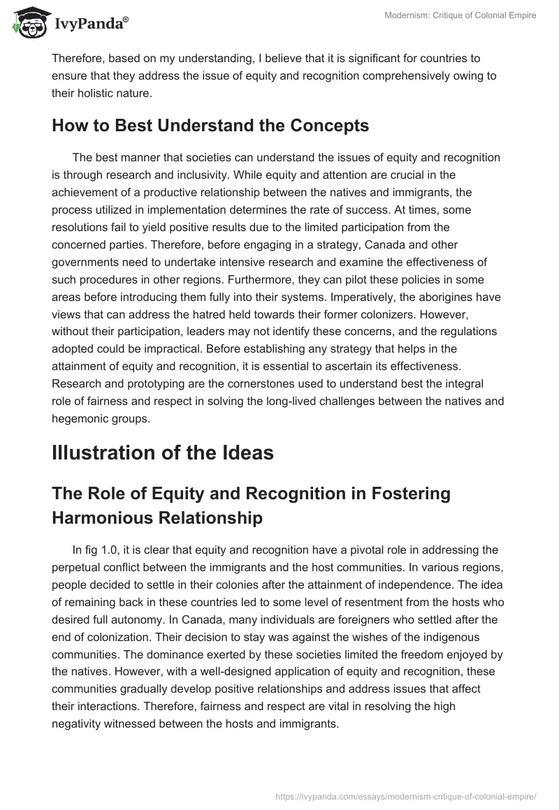 Modernism: Critique of Colonial Empire. Page 4