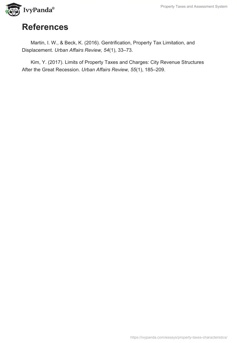 Property Taxes and Assessment System. Page 2